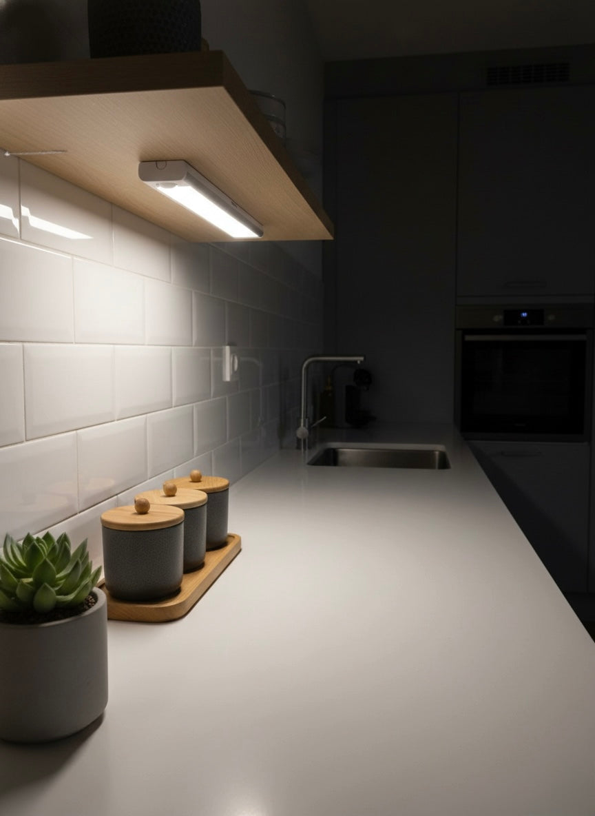 Luz LED con Sensor de Movimiento Recargable USB-C 20 cm